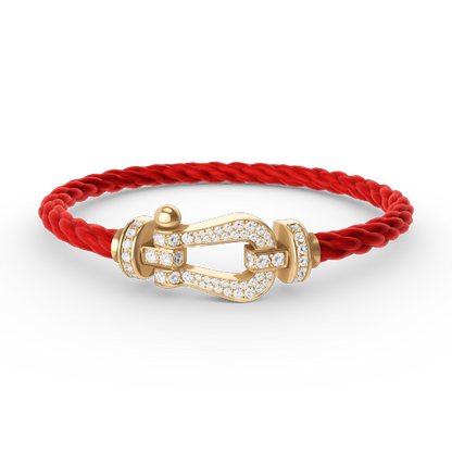 [moco jewelrys]FORCE LARGE HORSESHOE FULL DIAMOND BRACELET GOLD