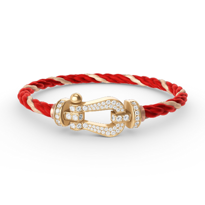 [moco jewelrys]FORCE LARGE HORSESHOE FULL DIAMOND BRACELET GOLD