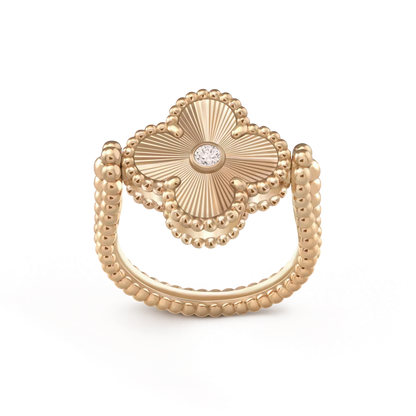 [moco jewelrys]CLOVER RIVERSIBLE ROSE GOLD RING