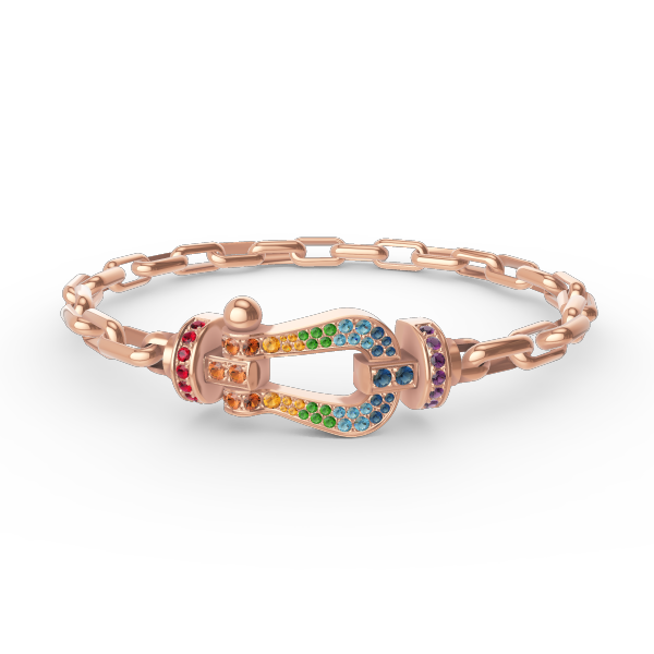 [moco jewelrys]FORCE LARGE HORSESHOE CLASP  METAL BRACELET