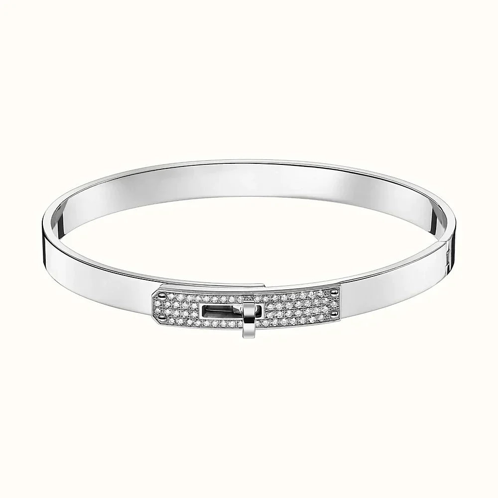 [moco jewelrys]KELLY SILVER DIAMOND BRACELET