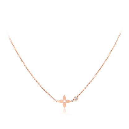[moco jewelrys]BLOSSOM PENDANT PINK GOLD AND DIAMOND