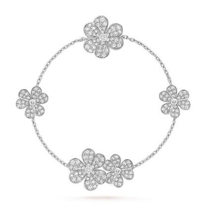 [moco jewelrys]FRIVOLE SILVER 5 FLOWERS BRACELET