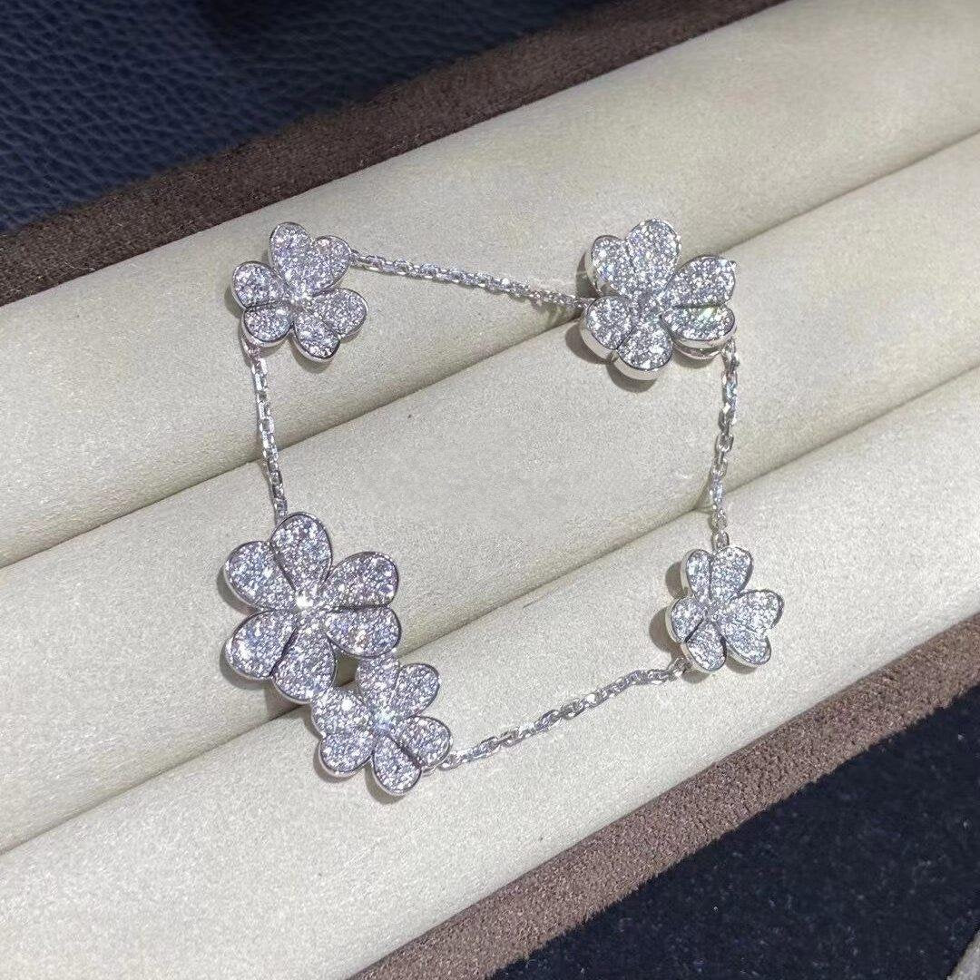 [moco jewelrys]FRIVOLE SILVER 5 FLOWERS BRACELET