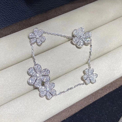 [moco jewelrys]FRIVOLE SILVER 5 FLOWERS BRACELET