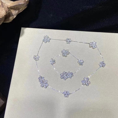 [moco jewelrys]FRIVOLE SILVER 5 FLOWERS BRACELET