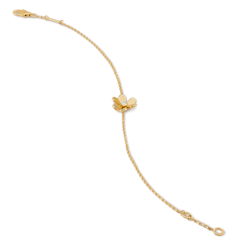 [moco jewelrys]FRIVOLE GOLD FLOWER PINK MALACHITE BRACELET