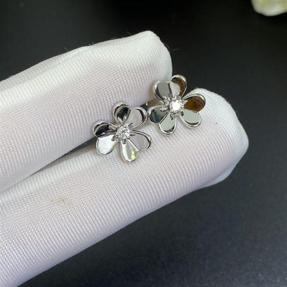 [moco jewelrys]FRIVOLE MINI SILVER FLOWER EARRINGS