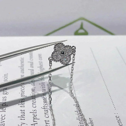 [moco jewelrys]CLOVER  SINGLE FLOWER BRACELET SILVER