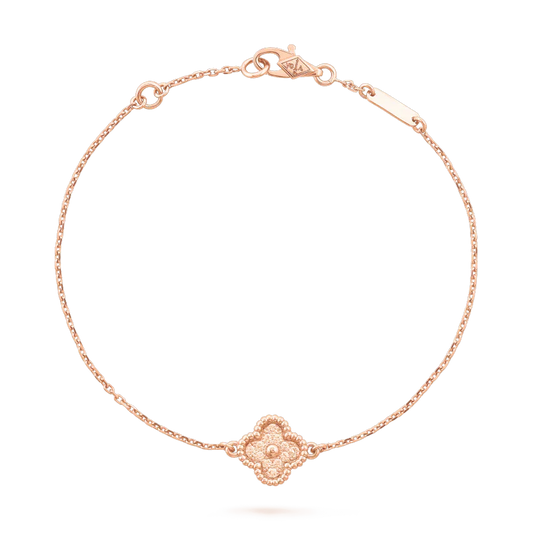 [moco jewelrys]CLOVER SINGLE FLOWER BRACELET