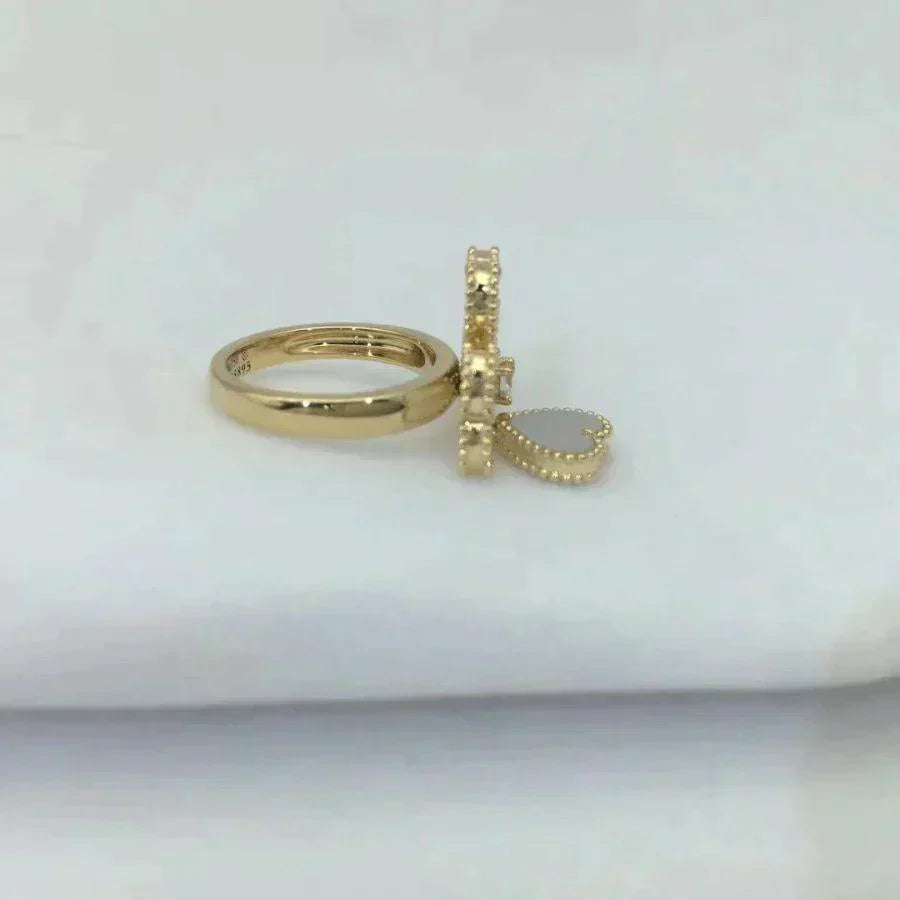 [moco jewelrys]SWEET CLOVER WHITE MOP RING