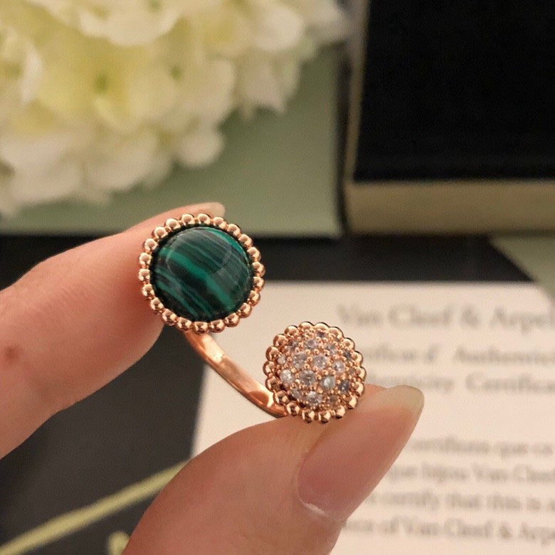 [moco jewelrys]PERLEE COULEURS DIAMOND ROSE GOLD BETWEEN THE FINGER RING