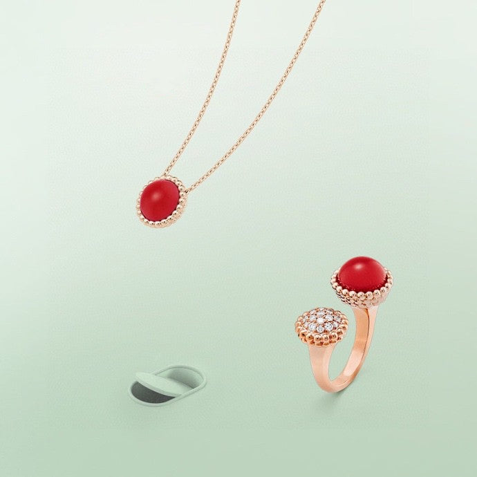 [moco jewelrys]PERLEE COULEURS DIAMOND ROSE GOLD BETWEEN THE FINGER RING